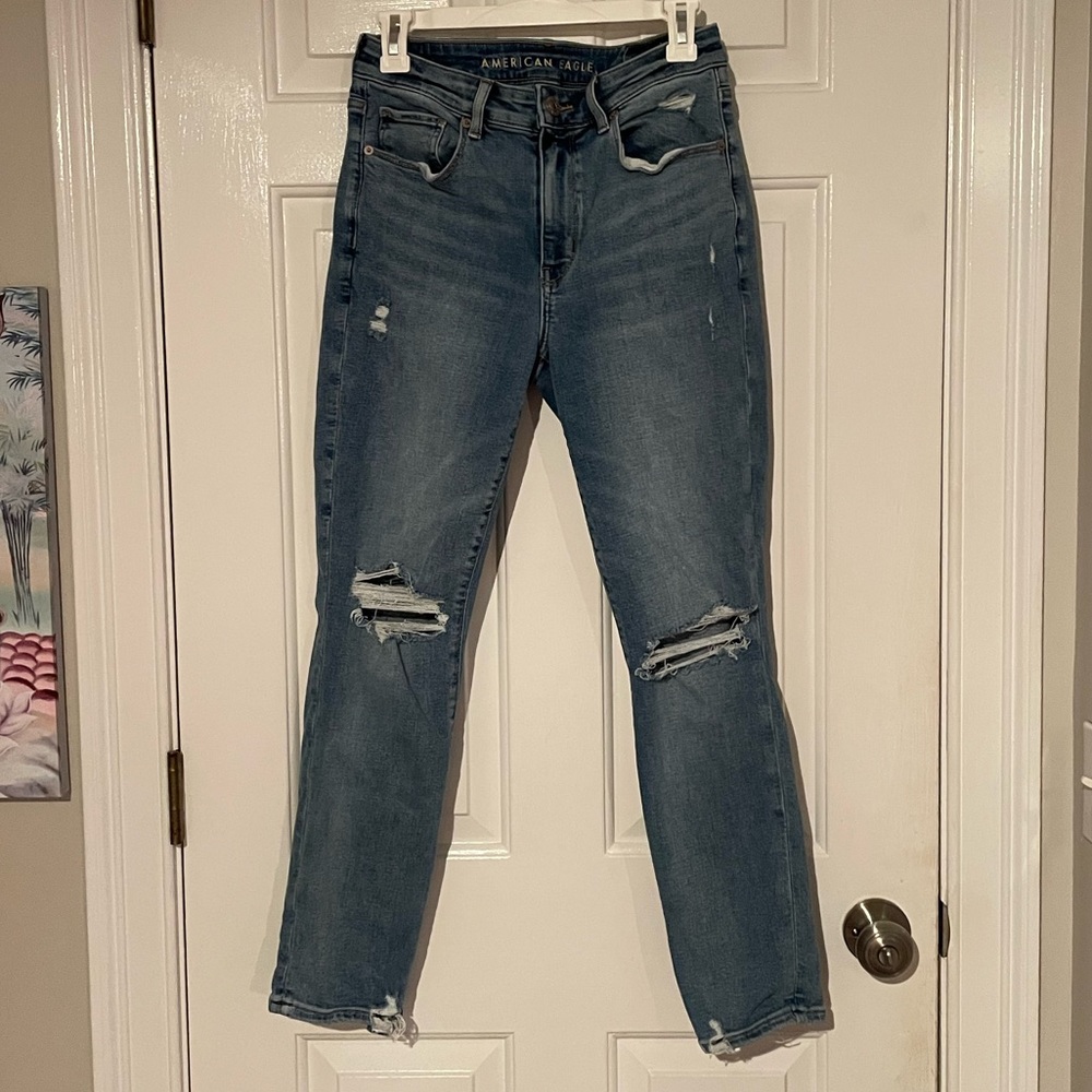 American Eagle Distressed Super Stretch Jeans